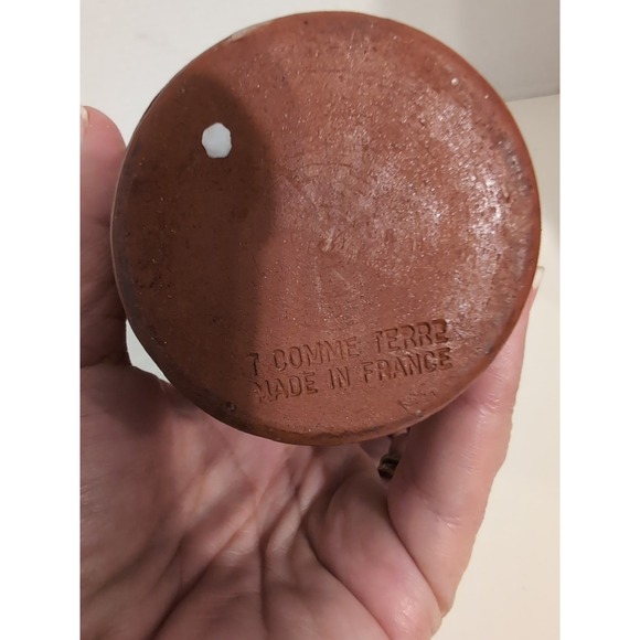 T‎ Comme Terre de Provence France Glaze Pottery 7.5" Olive Oil Bottle W/O Spout - Picture 7 of 7